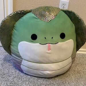Squishmallows Green and Gold Snake Plush